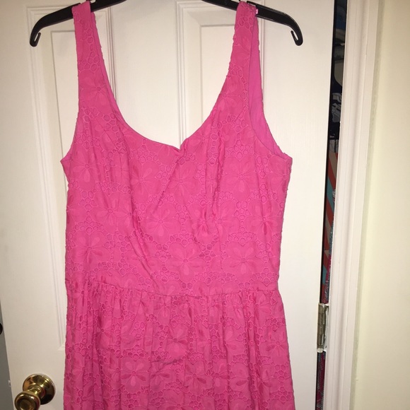 LILLY PULITZER | Pink Eyelet Dress - Picture 1 of 3